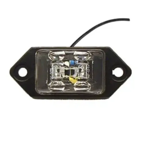 Charger Jr 2 LED Amber Marker Light Clear Lens One Wire