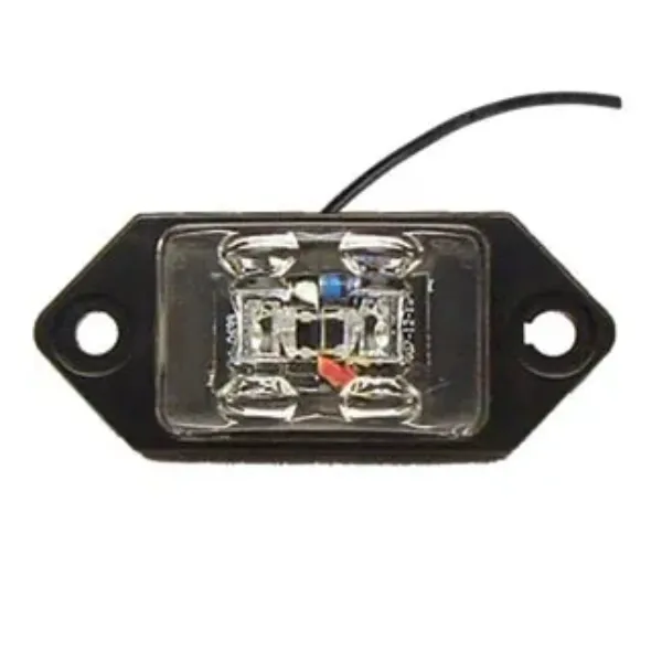 Charger Jr 2 LED Red Marker Light Clear Lens One Wire