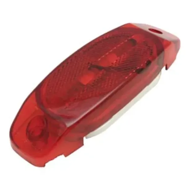 6" x 2-1/16" Red Incandescent Trailer Marker & Clearance Light – Built-In Reflector