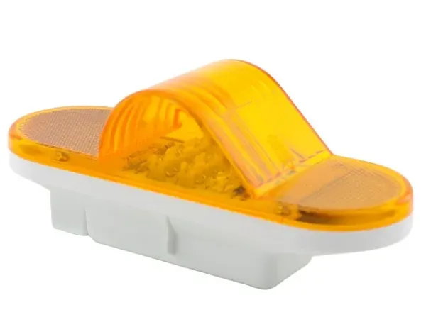 6-Inch Oval Amber LED Mid-Turn Light with Reflector – 9 LED, Grommet Mount