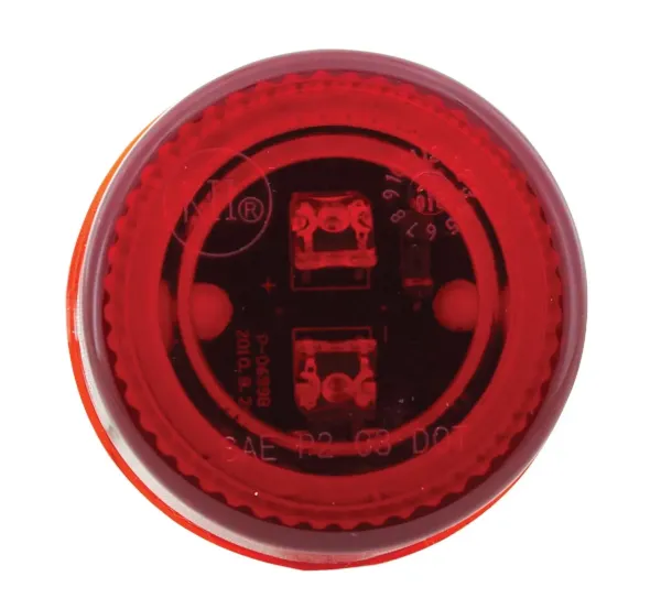 2 Inch Round Red 3 LED PC2 Marker Light