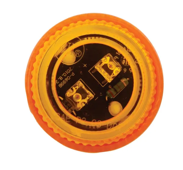 2 Inch Round Amber 3 LED PC2 Marker Light