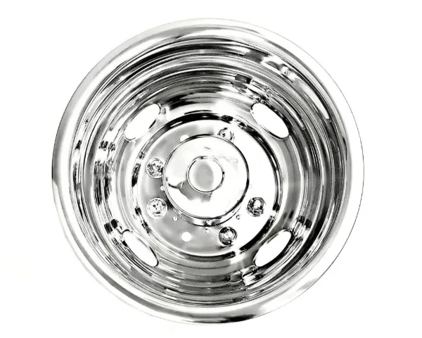 17" x 6.5J Rear Wheel Simulator Set – 8 Lug, 200mm Bolt Circle, 4 Hand Hole, Pop-Out Cap