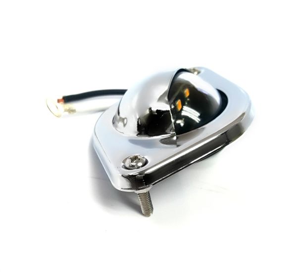 12V LED License Plate Light – Clear Lens, Stainless Steel Housing, SMD, 2-Wire