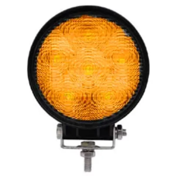 18W 6-Diode LED Amber Flood Work Light – 1,350 Lumens, Aluminum Housing