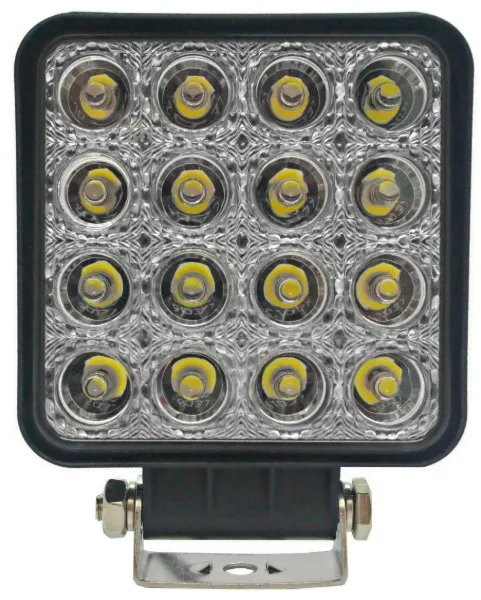 48W LED Flood Work Light – 1,370 Lumens, Graphene Housing, 10–30V