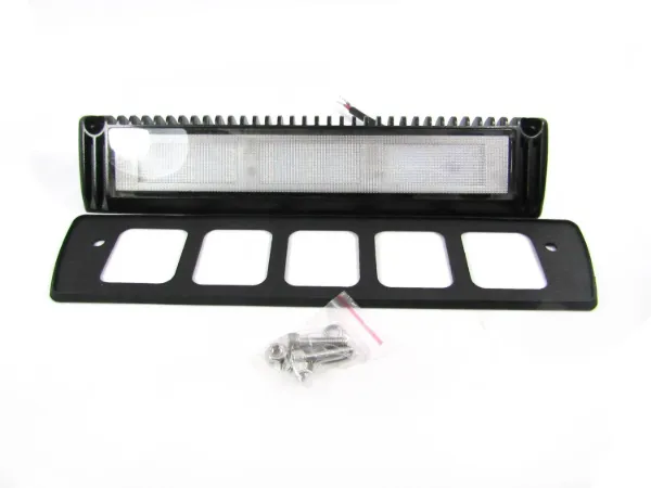 27W LED Work Light Bar – 2,175 Lumens, Black Aluminum Housing, IP67 Rated