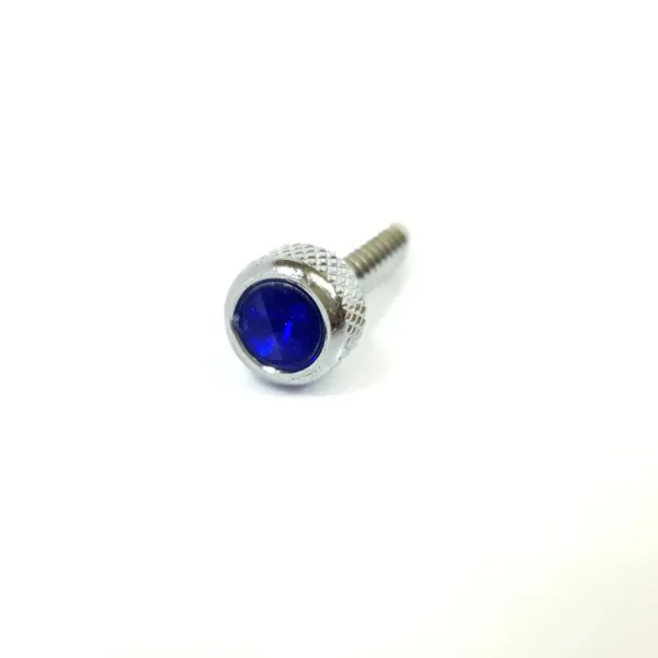 Freightliner Chrome Dash Screw with Blue Jewel Accent