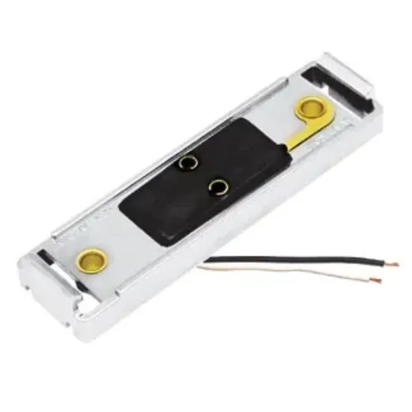 4.08 Inch x 1.08 Inch Chrome Marker Light Base with Dual Wire Leads
