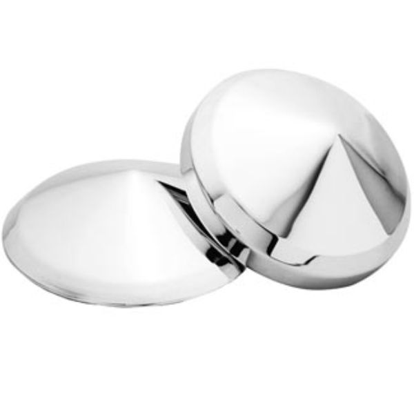 Front Madonna Style Hub Cap 4 and 5 Tab 220mm Bore Chrome Steel