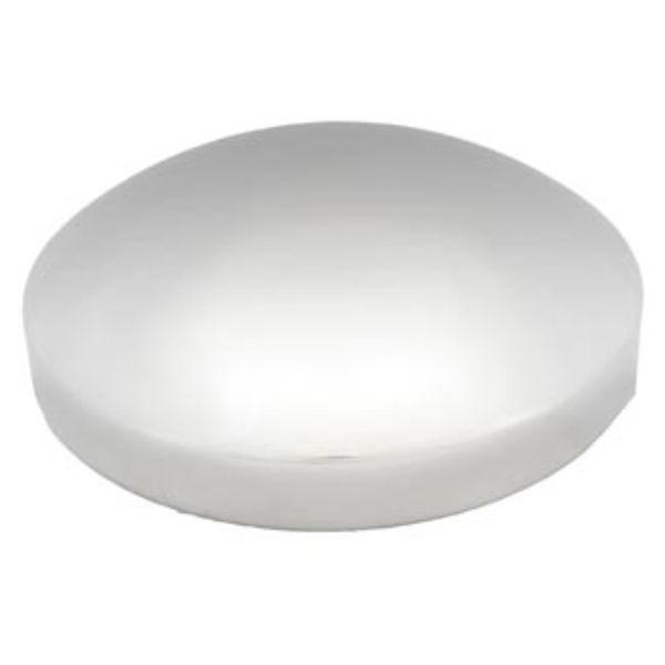 Rear Baby Moon Hub Cap 22.5 and 24.5 Inch Chrome Steel 8 Inch Center 5/8 Stud