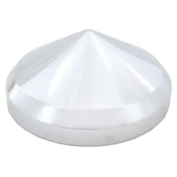 Rear Madonna Style Hub Cap – 22.5" & 24.5" Wheels, 5/8" Stud, Chrome Steel