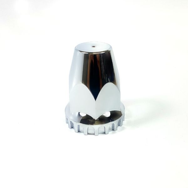 33mm Screw On Lug Nut Cover 2.75 Inch Tall Chrome Plastic