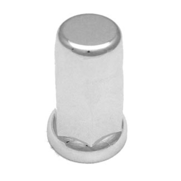 33mm King Size Lug Nut Cover 3 Inch Tall Chrome Plastic