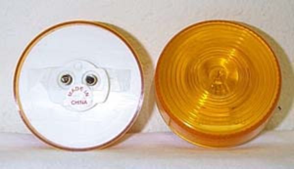 2.5 Inch Round Amber Incandescent Marker Light