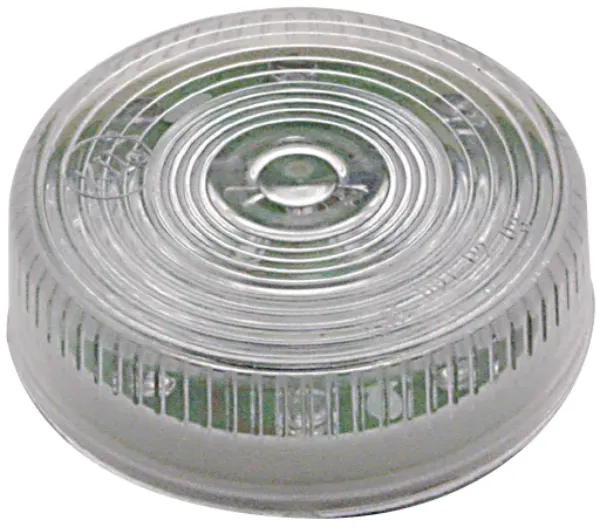 2.5" Round Amber LED Marker & Clearance Light – 13 Diode, Clear Lens