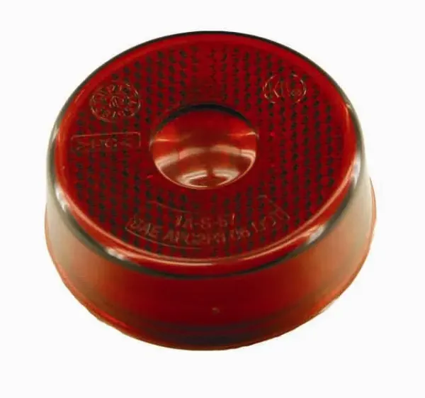 2.5" Round Red Incandescent Marker & Clearance Light with Reflector