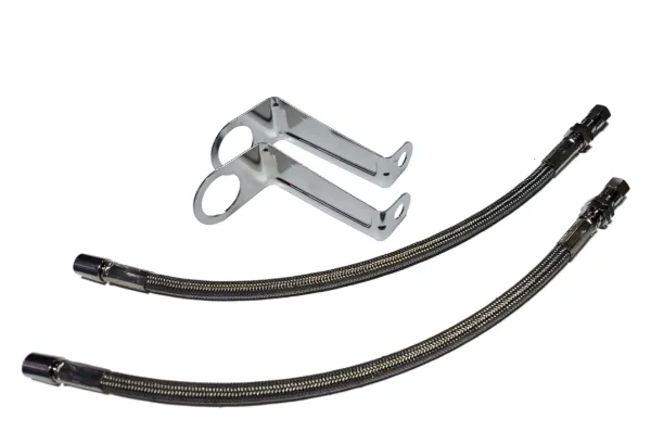 Universal 11 Inch Stainless Steel Valve Stem Extension Kit with Jam Nut Bracket