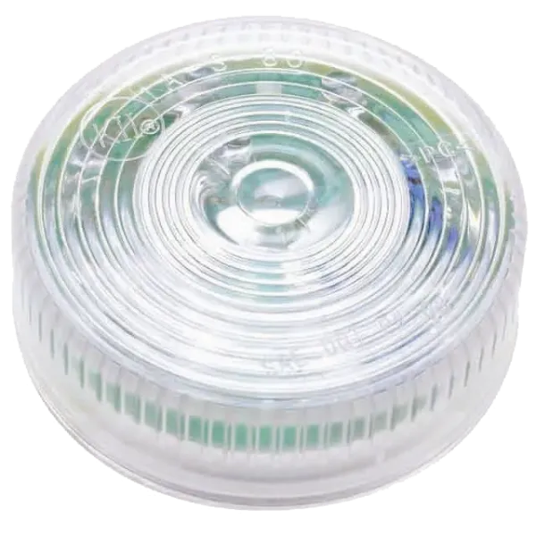 2 Inch Round White LED Auxiliary Light – 9 Diodes, Clear Lens