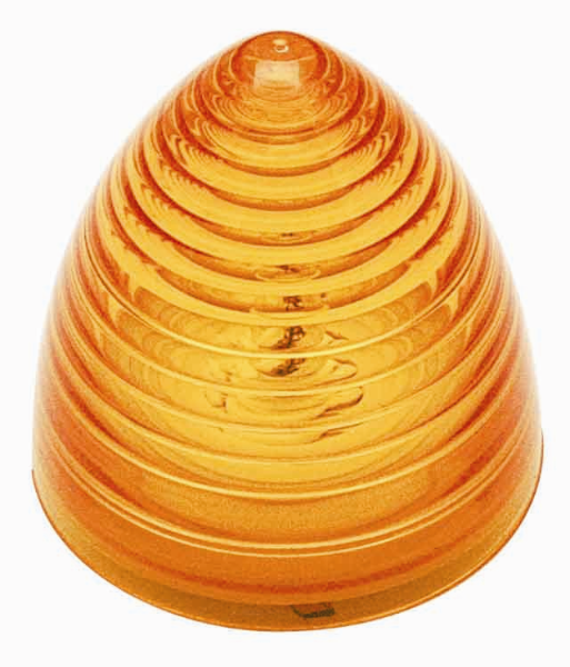 2 Inch Round Amber Incandescent Beehive Marker Light