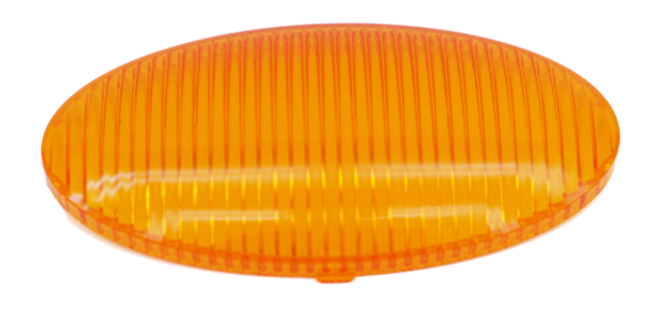 Oval Amber Porch Light Replacement Lens