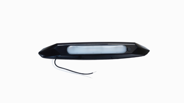 Surface Mount LED Porch Light 11 Inch 12 LED 500 Lumen With Switch Black Housing