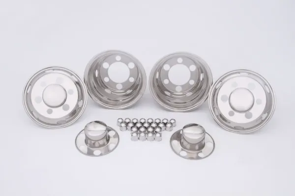 16" x 6" Medium-Duty Truck Wheel Simulator Set – 6 Lug, 8.75" Bolt Circle, GMC W4 & Isuzu NPR