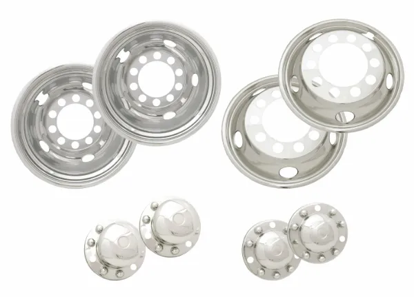 "Wheel Simulator Set Ss 22.5""X7.5""10 Lug 285Mm33Mm Lug Nuts - Over The Lug Mount"