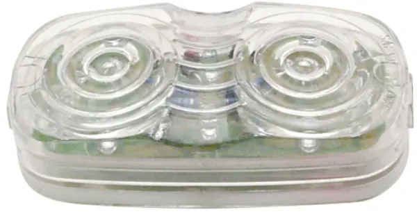 Cat's Eye Amber LED Marker Light – Clear Lens, 16 Diode