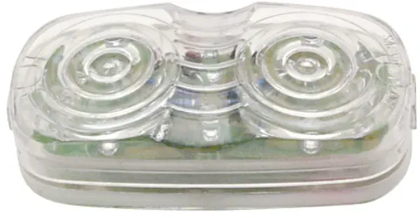Cat's Eye Red LED Marker Light – Clear Lens, 16 Diode