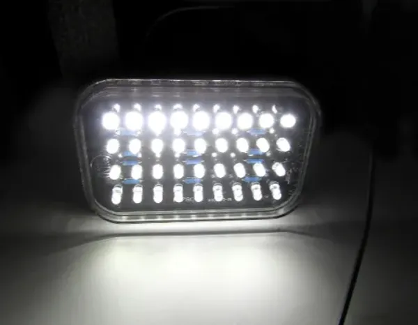 5" x 3" LED Auxiliary Light – 36 Diode, Black Base, 3-Wire Leads