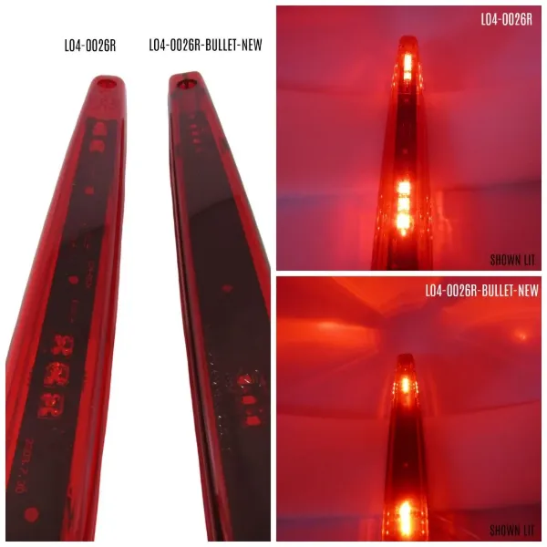 Signature Series 18-Inch Red LED Identification Bar – Bullet Connectors