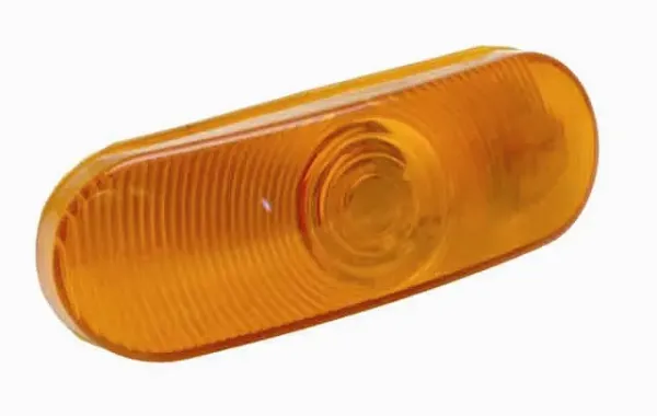 "Front Park/Turn & Rear Turn Only 6"" Oval Incandescent Amber Grommet Mount Std. Plug"