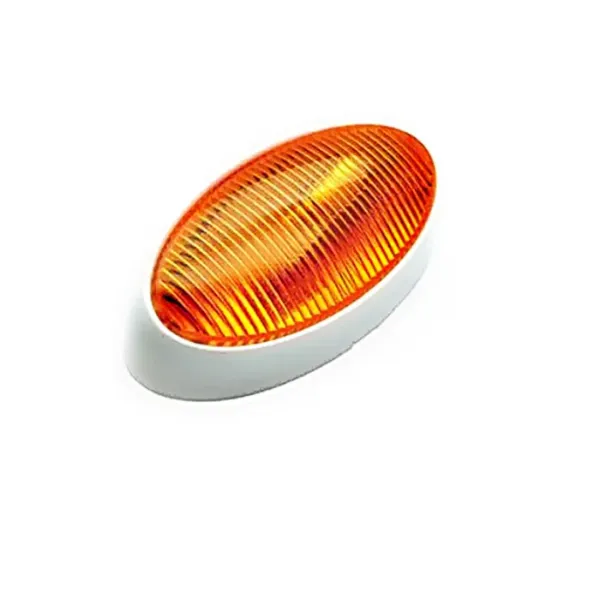 Oval 18 Smd Amber W/O Switch 2 Bare Wire