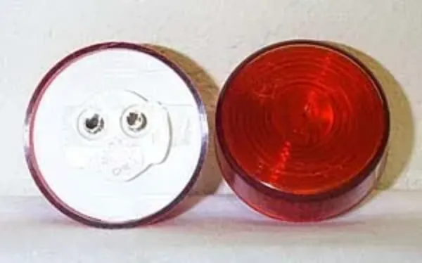 2 Inch Round Red Incandescent Marker Light