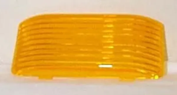 Rectangular Amber Porch Light Replacement Lens