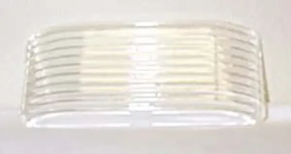 Rectangular Clear Porch Light Replacement Lens