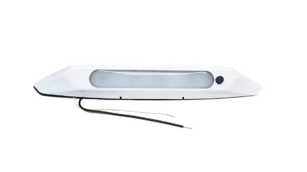 Surface Mount LED Porch Light 11 Inch 12 LED 500 Lumen With Switch White Housing
