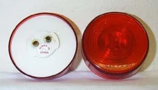 2.5 Inch Round Red Incandescent Marker Light