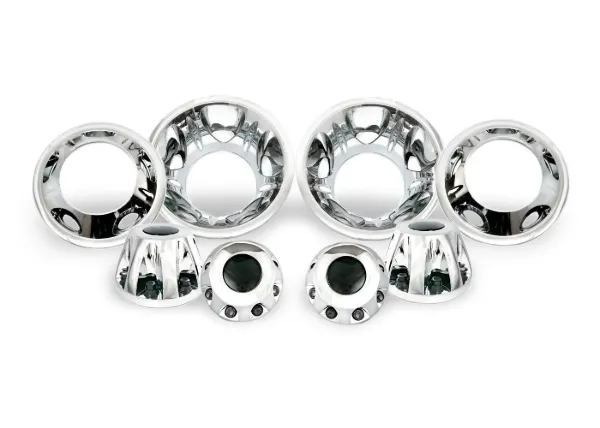 "Wheel Simulator Set Abs Chrome Fits 17"" X 6.5” 8/210Mm 5Hh Chevy/Gmc 3500 Hd 2011 & Up"
