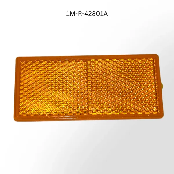 3-3/16" x 1-7/16" Amber Reflector – Adhesive-Backed Trailer & Vehicle Reflector