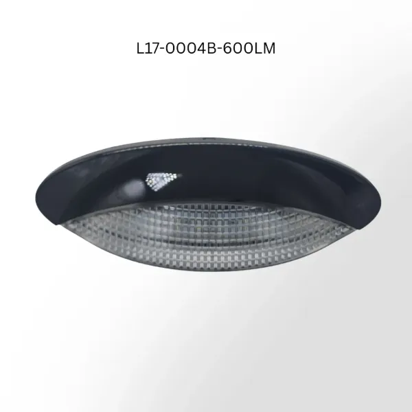 Euro-Style Surface-Mount LED RV Porch Light – 18 SMD, 600 Lumens, Black Bezel