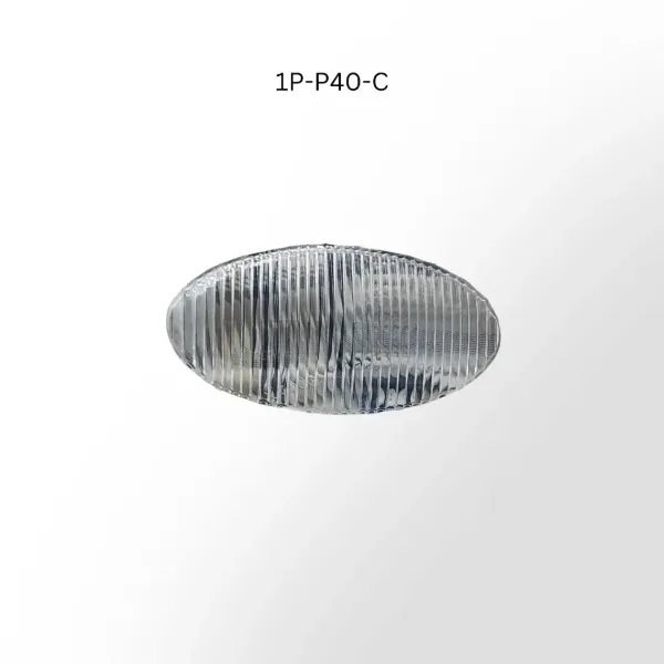 Oval Clear Porch Light Replacement Lens