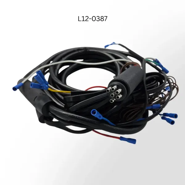 20ft Two Axle Trailer Wiring Harness with 6 Way M970 Plug