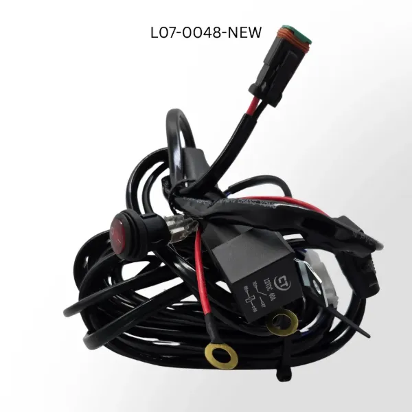 3-Meter Heavy-Duty LED Light Wiring Harness – DT Connector, On/Off Switch, 280W Capacity