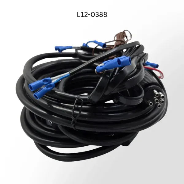 24-Foot Two-Axle Trailer Wiring Harness – 6-Way M970 Plug