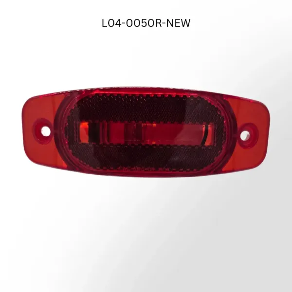 Red Trailer Marker Light With Reflector 2 Inch By 6 Inch Incandescent