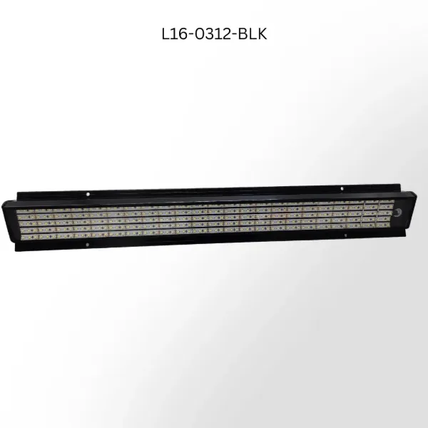 2 Foot Angled High Output LED Utility Light Bar 8100 Lumen Anodized Black Frame