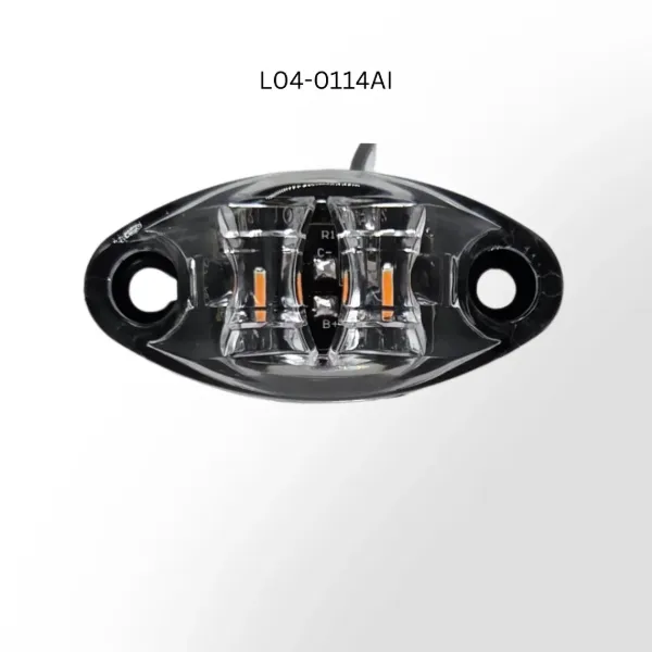 Dragon Eyes™ Pro Amber LED Marker & Clearance Light – Clear Lens, 2-Wire