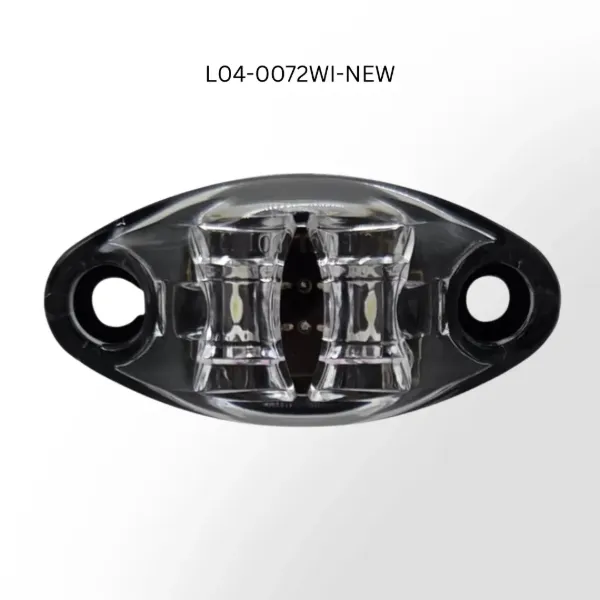 Dragon Eyes™ 7.5mm White LED Auxiliary Light – 2 Diode, Clear Lens, 2-Wire